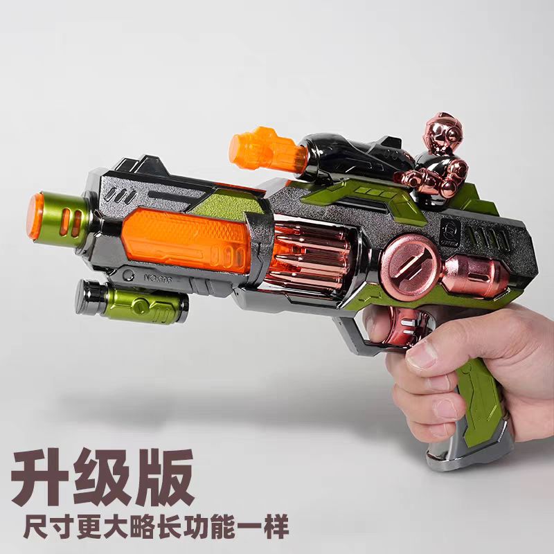 儿童玩具枪电动声光振动枪发光伸缩音乐枪男孩玩具枪