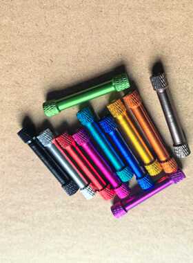 10个M3X15/18/20/25/30/35/40彩色双头网纹铝柱螺母铝合金铝柱