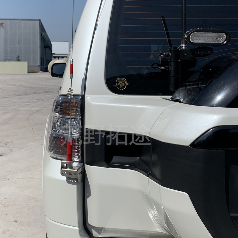 MITSUBISHI PAJERO 수정 된 자동차 라디오 라디오 안테나 304 스테인레스 스틸 도난 방지 브래킷 카드 엣지 클립
