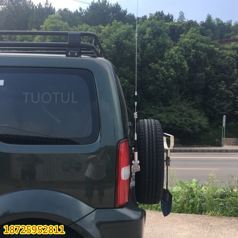 스즈키 지미 특수 수정 자동차 라디오 휴대용 라디오 안테나 스테인레스 스틸 도난 방지 브래킷 카드 클립 가장자리