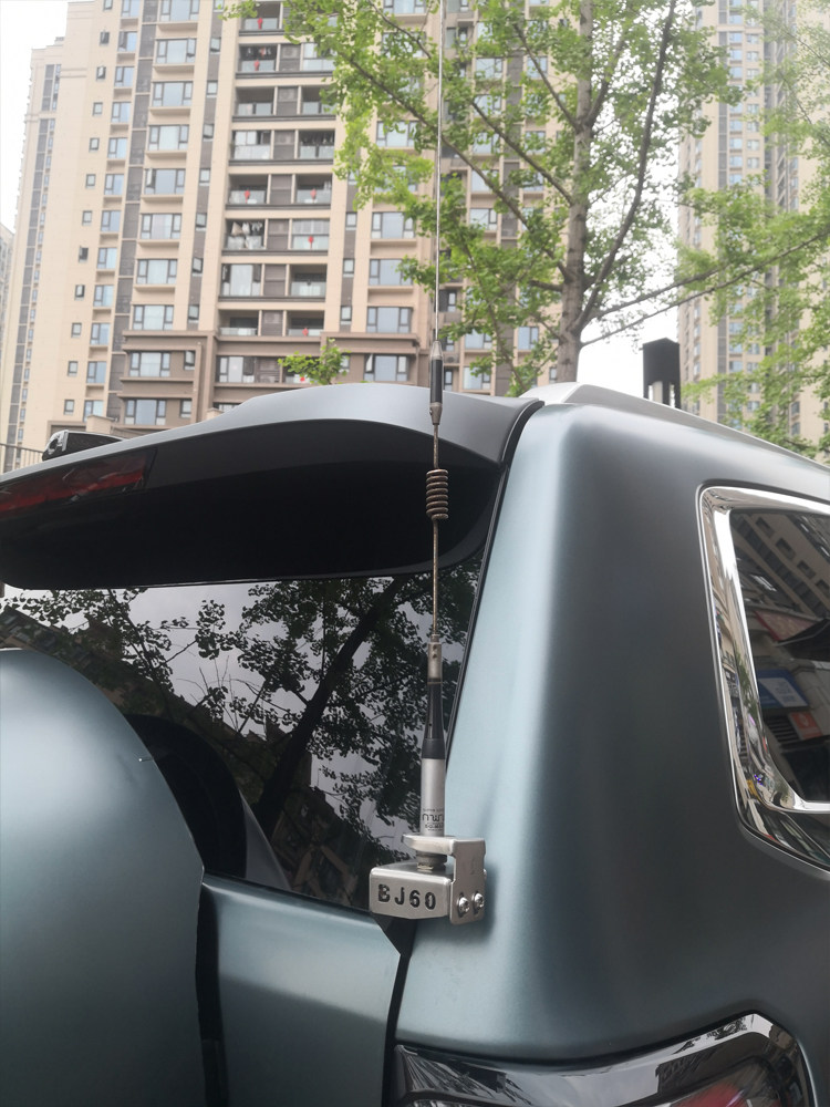 베이징 BJ60 수정된 특수 자동차 라디오 라디오 안테나에 적합 스테인레스 스틸 도난 방지 브래킷 카드 가장자리