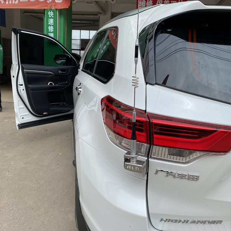 TOYOTA HIGHLANDER 수정된 자동차 라디오 라디오 안테나에 적합 스테인레스 스틸 도난 방지 브래킷 카드 가장자리 클립 가장자리