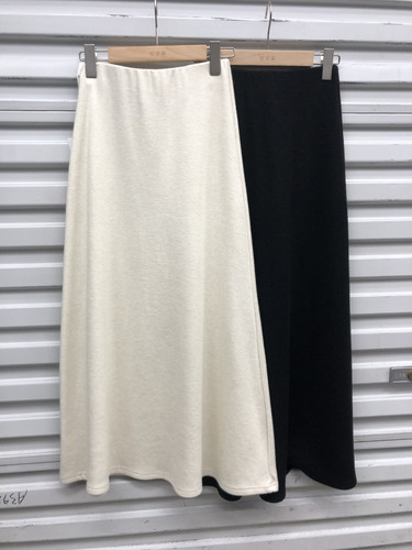 简约韩范百搭羊绒针织长裙