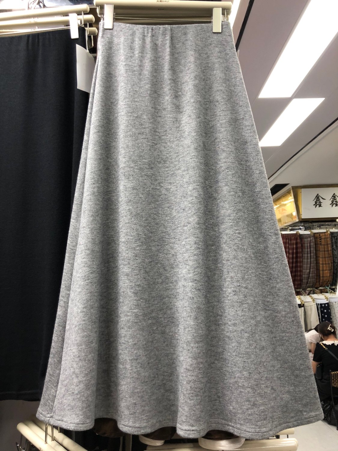 慵懒垂感鱼尾半身裙女秋冬灰色伞裙休闲高腰气质长裙大摆a字裙子,女装/女士精品,半身裙,淘宝优惠券,粉丝福利购,淘宝优惠卷