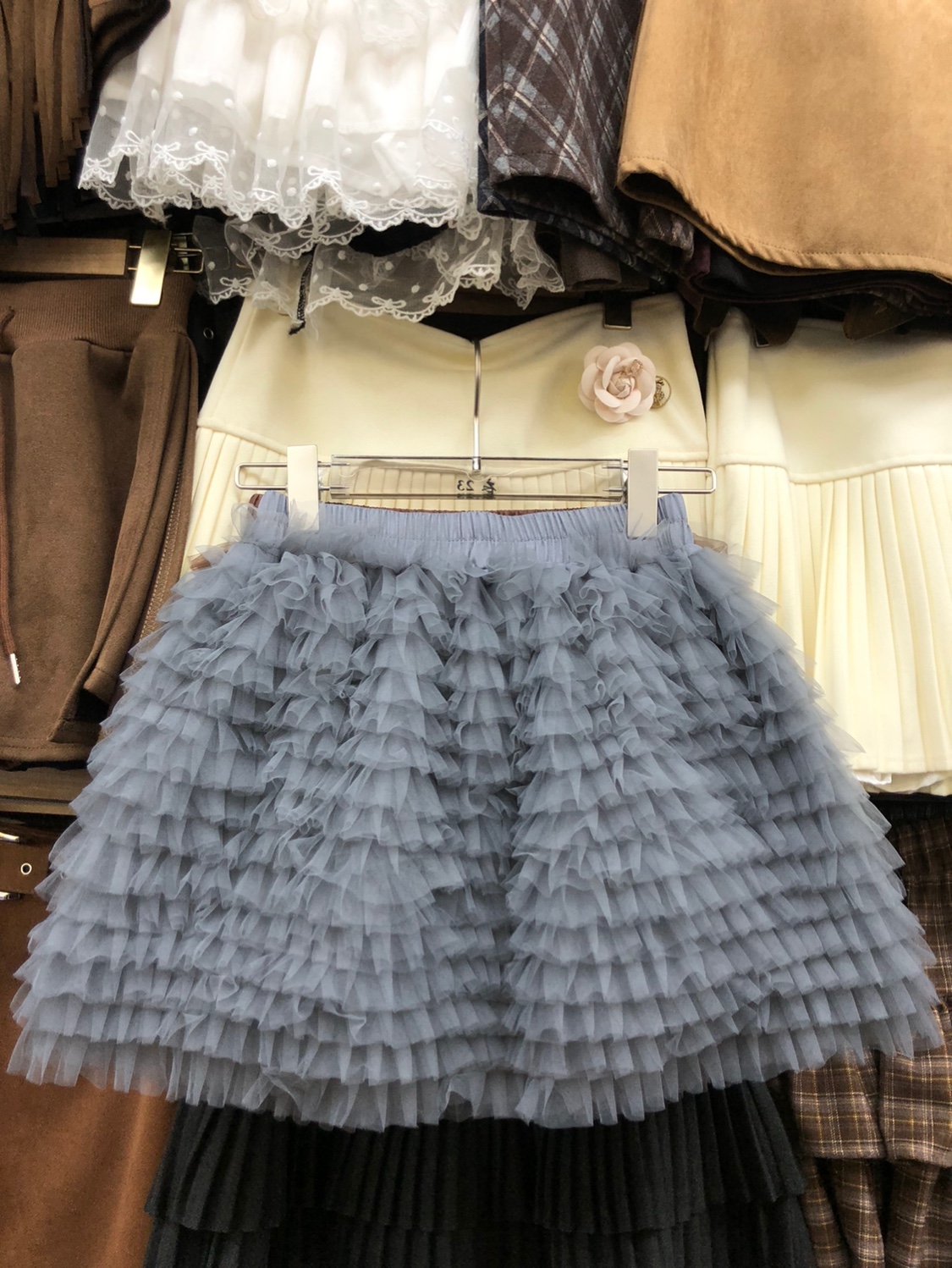 多层公主网纱半身裙芭蕾风短裙