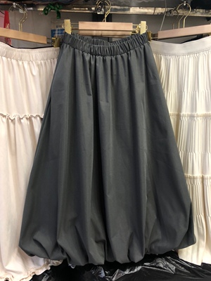 梨型身材花苞伞裙口袋显瘦蓬蓬裙