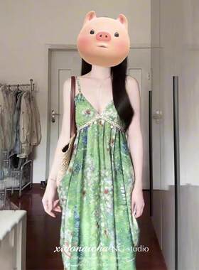 波西米亚风夏季新款吊带V领露背