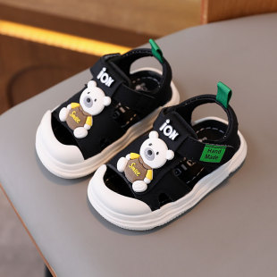 夏季男宝宝鞋子男童凉鞋软底婴儿学步鞋防滑儿童沙滩鞋小童1到3岁