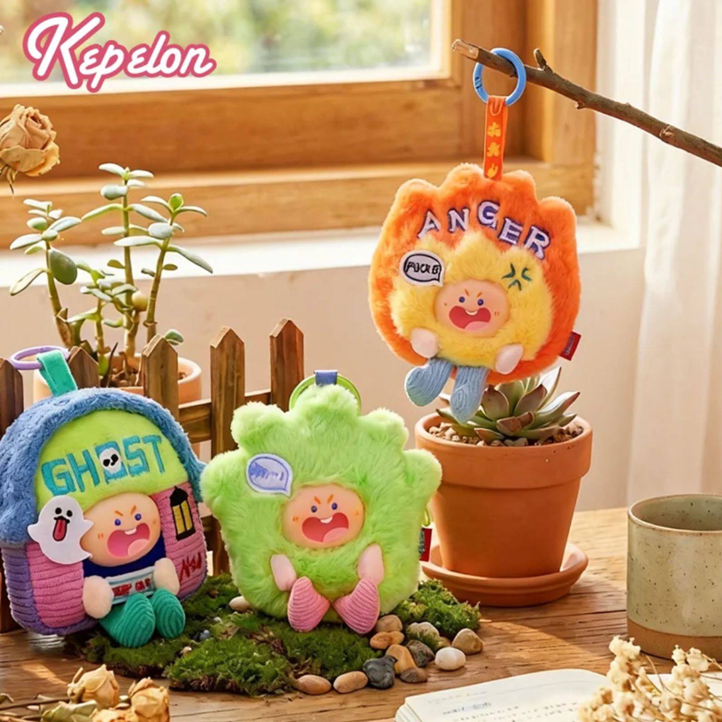 圣诞鬼屋表情包零钱耳机包挂饰女