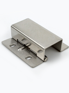 不锈钢带弹簧自动回位内门暗装U型隐藏自动化合页直角折弯CL173