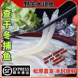 吉林松原冬捕查干湖银鱼礼盒装4斤银鱼包邮淡水鱼查干湖鱼银鱼