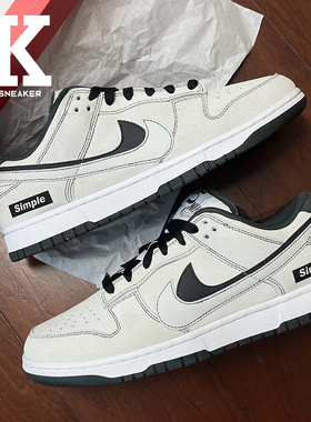 球鞋定制Nike耐克DunkLow“DoubleSwoosh