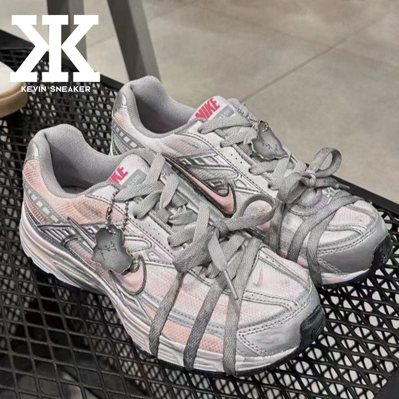 Nike耐克女款跑步鞋做旧绑带