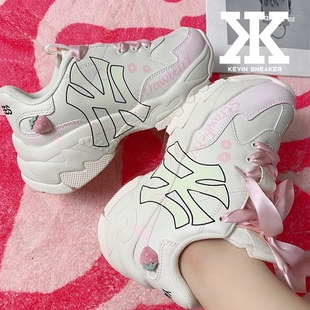 球鞋定制MLB Big Ball Chunky浪漫520草莓甜心甜妹穿搭低帮老爹鞋