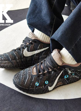 球鞋定制Nike耐克Ja 3影豹恶魔之眼时尚潮流简约泼墨低帮篮球鞋