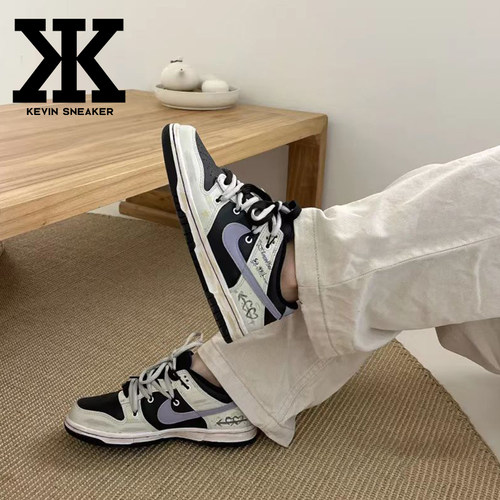 Nike耐克长春花蓝涂鸦系带