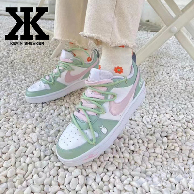 Nike耐克可爱系带GS低帮板鞋