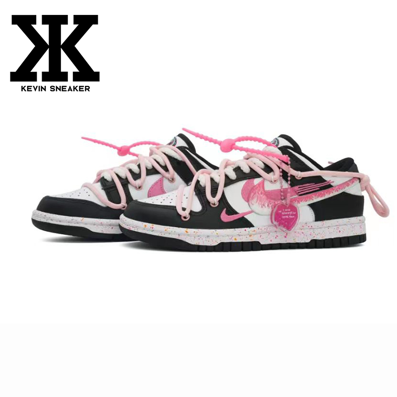 Nike奶儿科粉色火焰系带女低帮