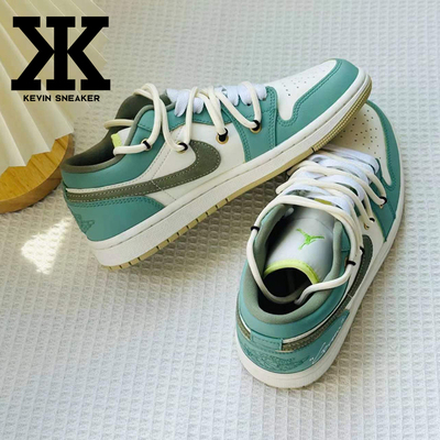 Nike耐克女款抹茶奶绿低帮篮球鞋