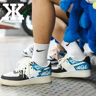 球鞋 AF1空军一号海岸风主题解构风做旧低帮板鞋 CW2288 111 定制