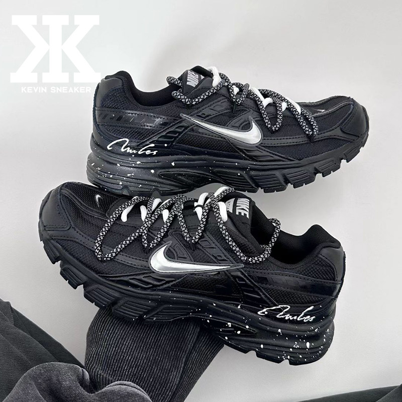 球鞋定制Nike耐克Initiator碎星机能酷帅字母泼墨简约低帮跑步鞋