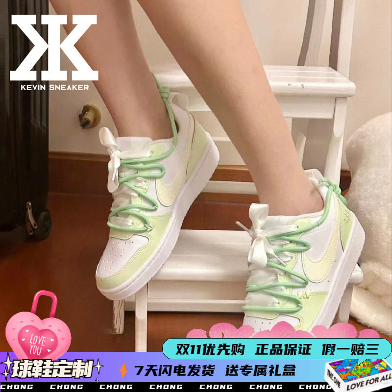 Nike耐克小清新系带女低帮板鞋