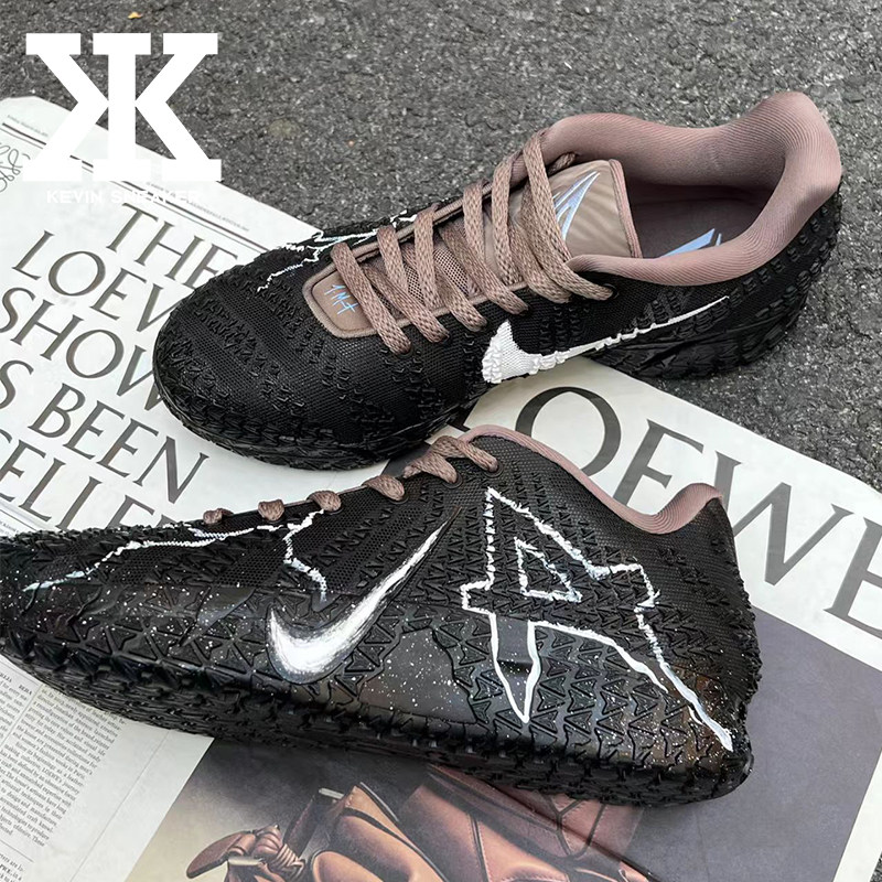 球鞋定制Nike耐克Ja 3黑星裂闪泼墨效果球场精灵低帮篮球鞋图片