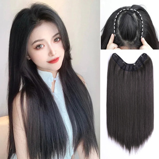 假发片大波浪长卷发增发量蓬松仿真发一片式高颅顶垫发片长发发片