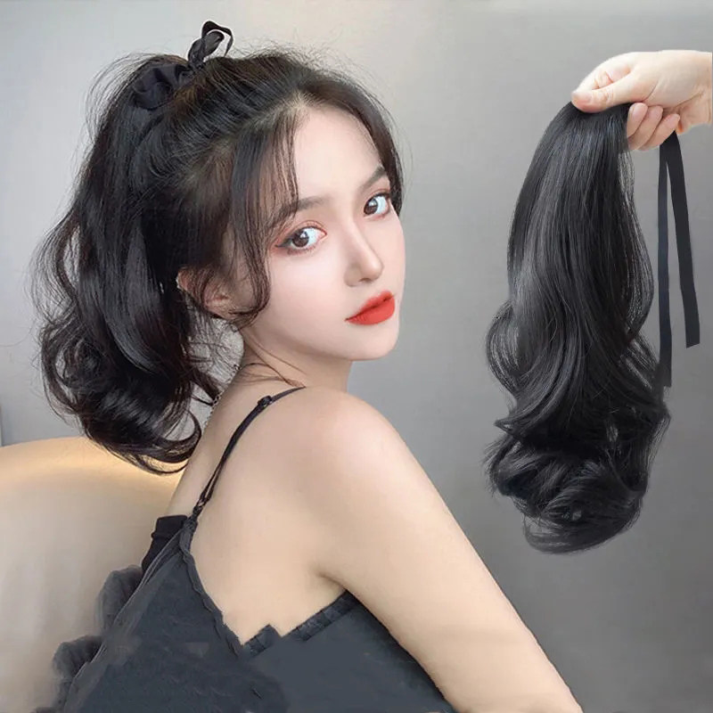 假发女短马尾夏季抓夹大波浪中长短款假马尾梨花卷发辫子自然仿真,美发护发/假发,马尾,淘宝优惠券,粉丝福利购,淘宝优惠卷