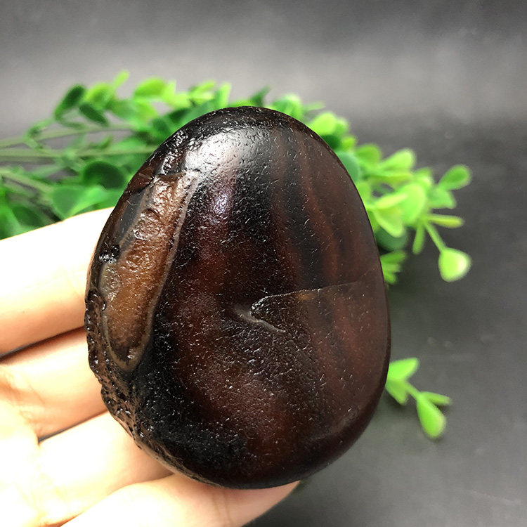 马达加斯加花纹天然象形马料原石石头手把件收藏奇石籽料冰彩1519