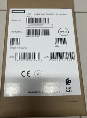 P40511-B21 HPE 1.92TB SAS MU SFF BC MV VS SSDHPE原厂原盒硬盘