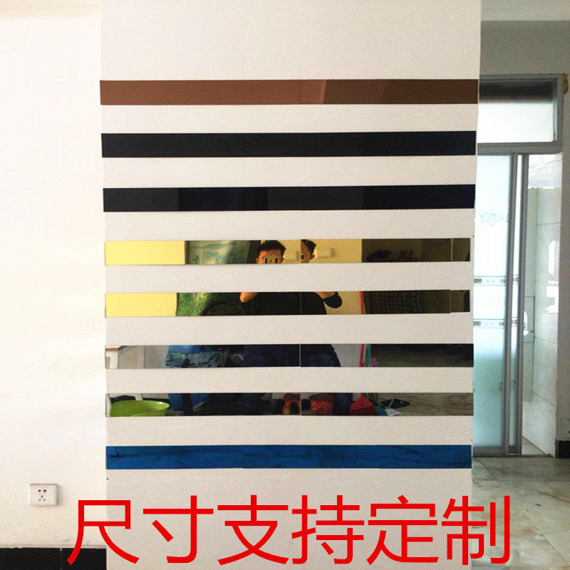 亚克力吊顶3d立体长方镜面墙贴