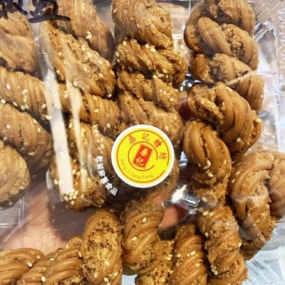 天津桑记糖坊大麻花特产零食休闲食品香酥黑芝麻椒盐大麻花