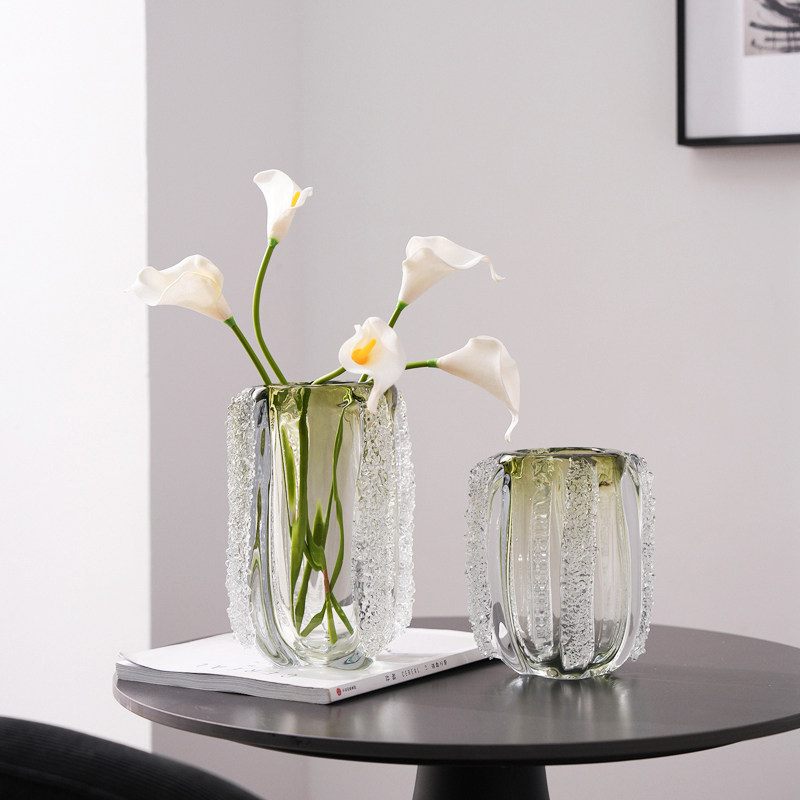 现代轻奢只此青绿琉璃艺术花瓶摆件客厅酒店玄关桌面工艺品装饰,家居饰品,花瓶,淘宝优惠券,粉丝福利购,淘宝优惠卷