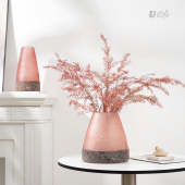 轻奢创意琉璃花瓶透明摆件餐桌工艺品玻璃摆设家居客厅桌面软装