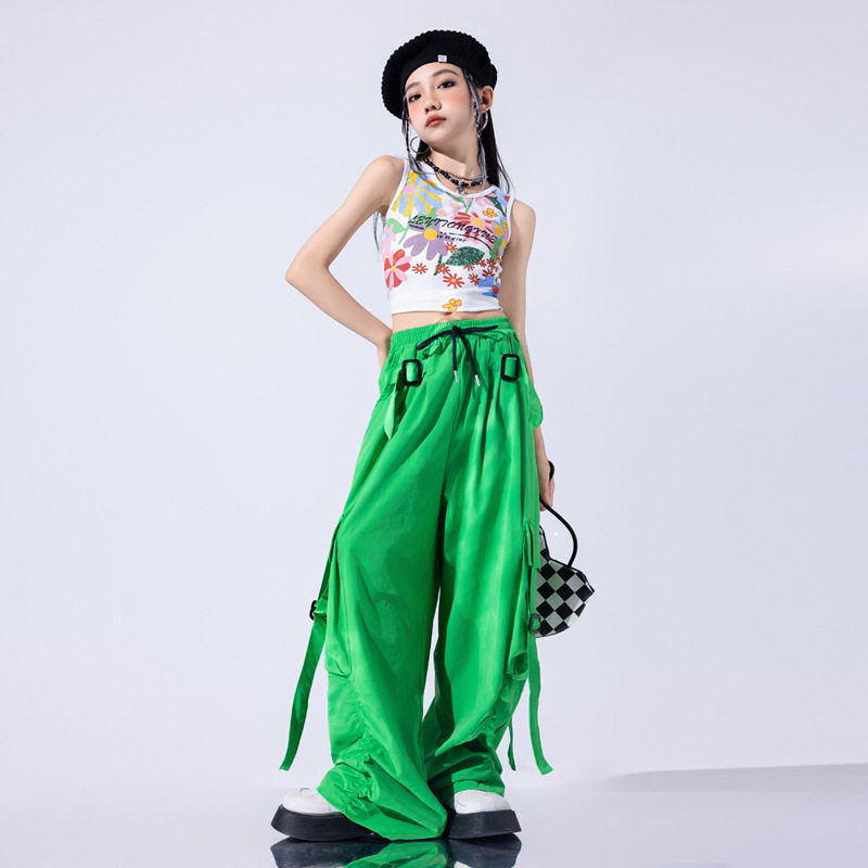 爵士舞服装女童潮酷时髦jazz儿童T台走秀潮服少儿爵士演出服女团