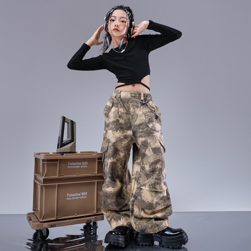 少儿爵士舞演出服女童服装秋冬辣妹女孩装服套装jazz走秀潮服