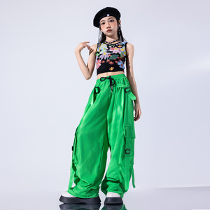 爵士舞服装女童潮酷时髦女孩jazz儿童T台走秀潮服少儿爵士演出服
