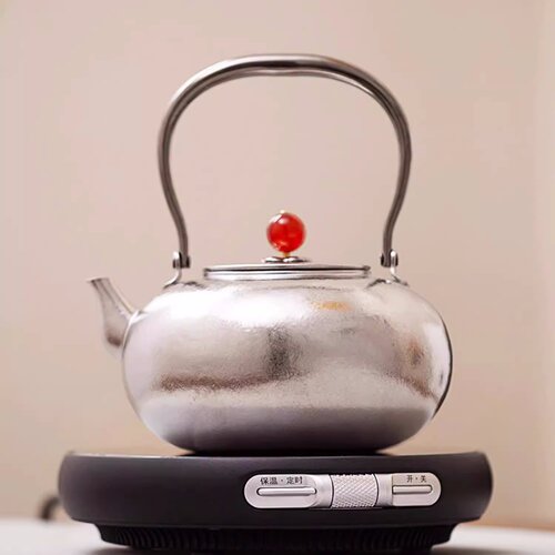 博友制钛 1000毫升暗香提梁钛壶烧水壶户外便携式茶壶野外煮水壶