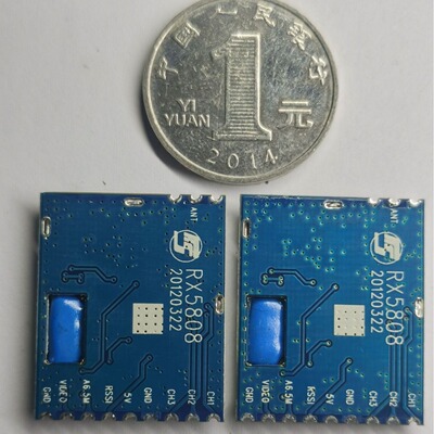 RX5808厂家直销4.9G 5.8G6.0G 无人机音视频接收模块 SPI模式