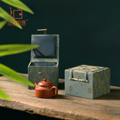 祥云纹锦布盒紫砂壶单杯古董玉器陶瓷器印章茶具铁壶包装 礼品布盒