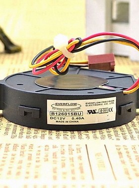 台湾鑫贺EVERFLOW 6CM 6015涡轮风扇1U服务器 B126015BU 12V 0.4A