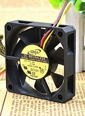 原装ADDA 6015 6CM 滚珠 直流散热风扇 AD0612HB-D76GL 12V 0.13A