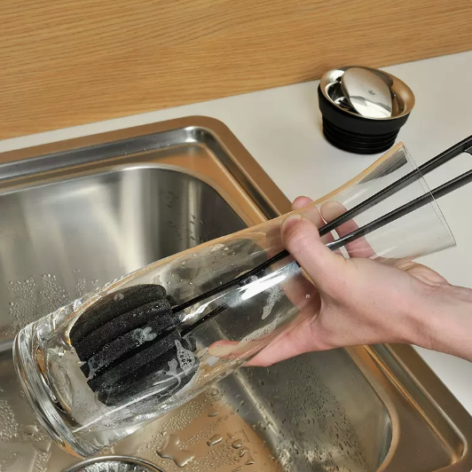 德国WMF洗杯子水杯神器小刷子清洁器洗奶瓶无死角去茶渍海绵杯刷