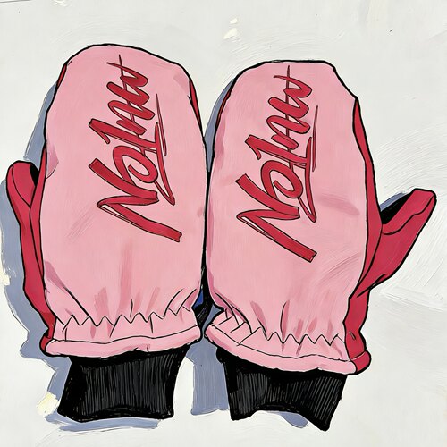 NO1NW26新【撞色系列】3d立体刺绣耐磨滑雪手套