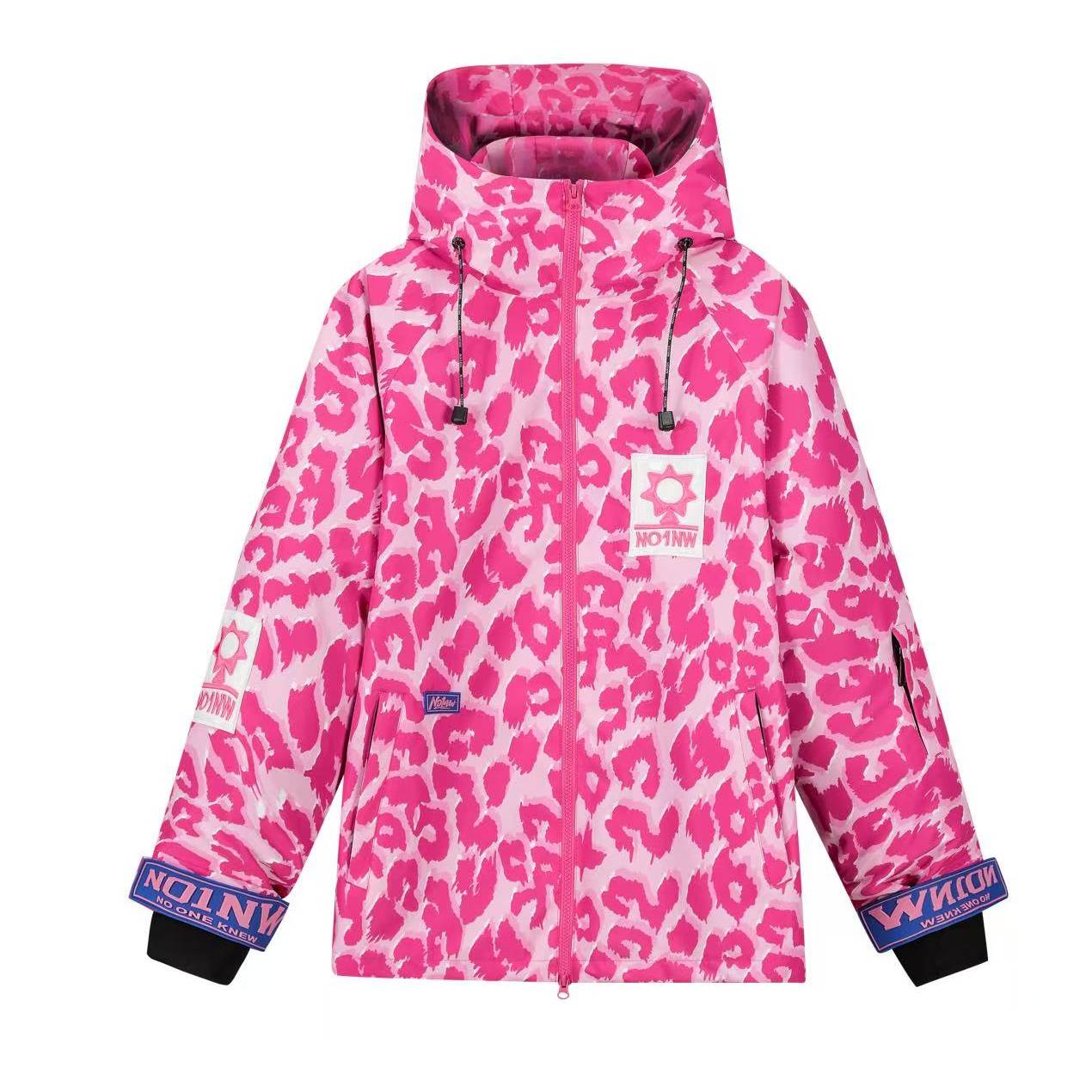 26年新款豹纹防风防水3L外套滑雪服