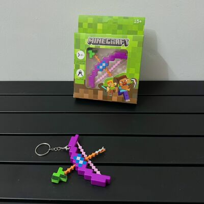 MC我的世界元周边挂件Minecraft弓箭钥匙扣可发射钥匙扣迷你口袋