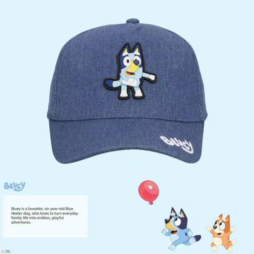 跨境新品bluey talking plush布鲁依狗一家宾果狗 布鲁依帽子 鸭