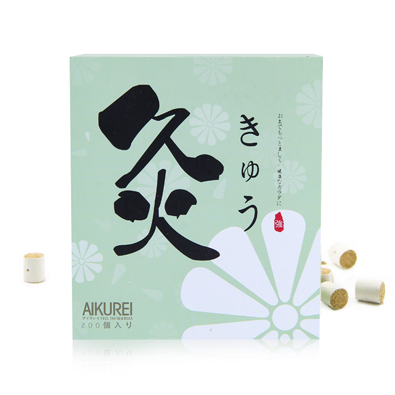 日本温针灸牙签小艾柱家用针头灸1.3*1.5cm艾粒随身灸艾针灸200粒