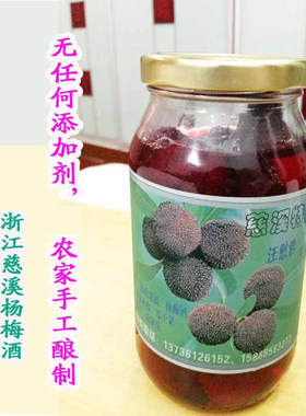慈溪特产新鲜泡制无糖杨梅酒